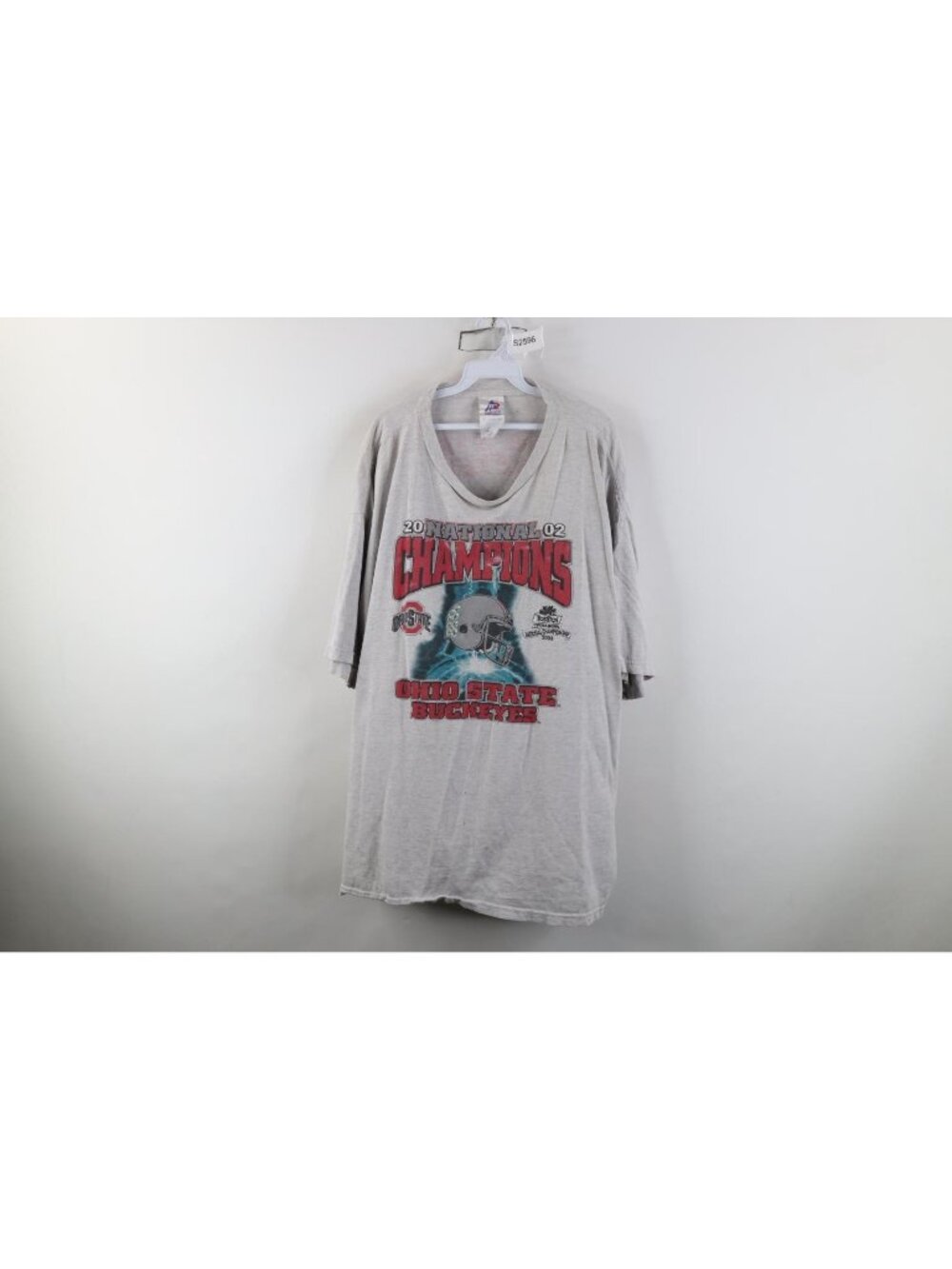 Mens 3XLT Thrashed 2002 National Champs Ohio State University Football T-Shirt